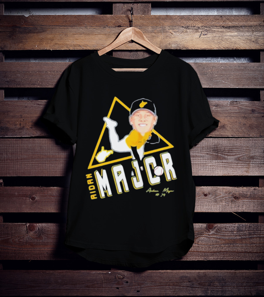 Aidan Major Baseball West Virginia Fan #24 T-Shirt