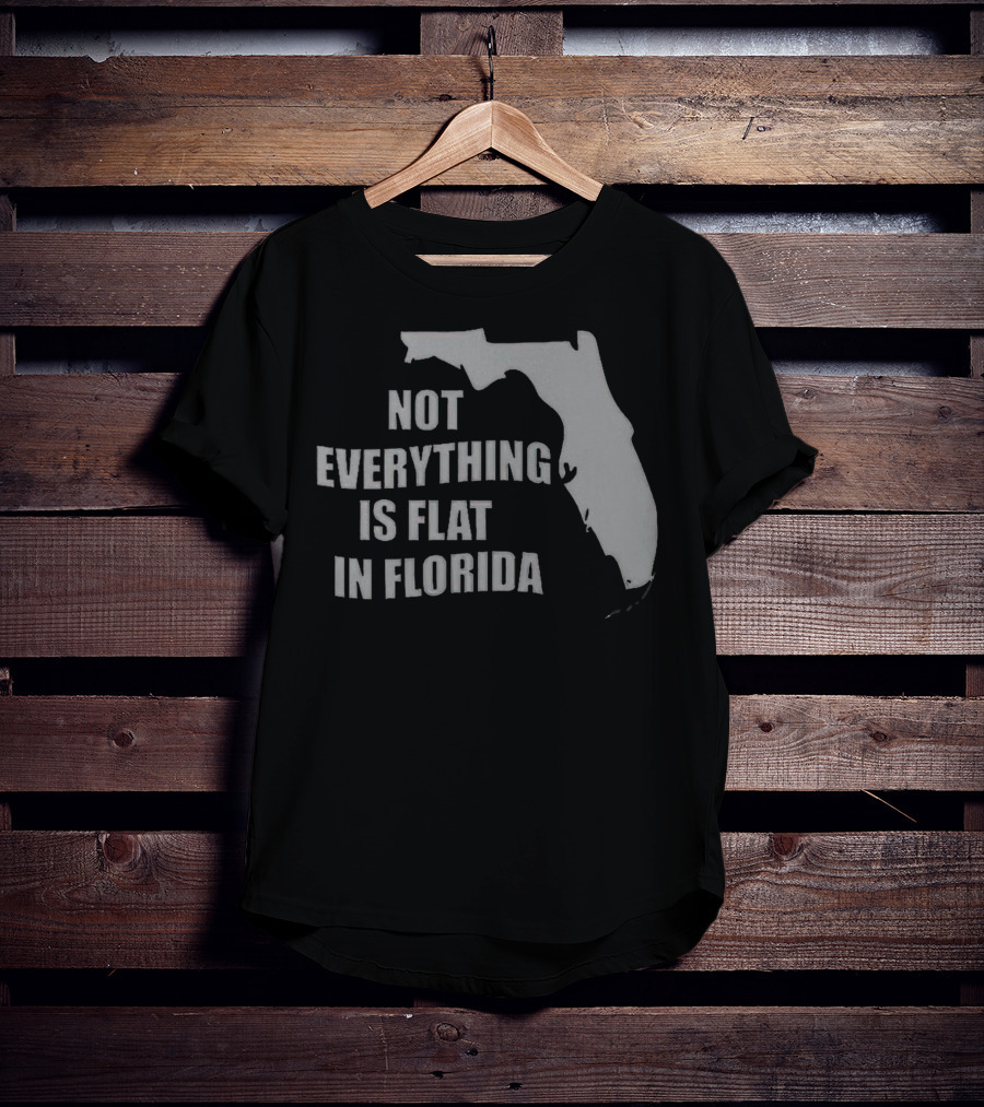 Not Everything Is Flat In Florida State Outline T-Shirt