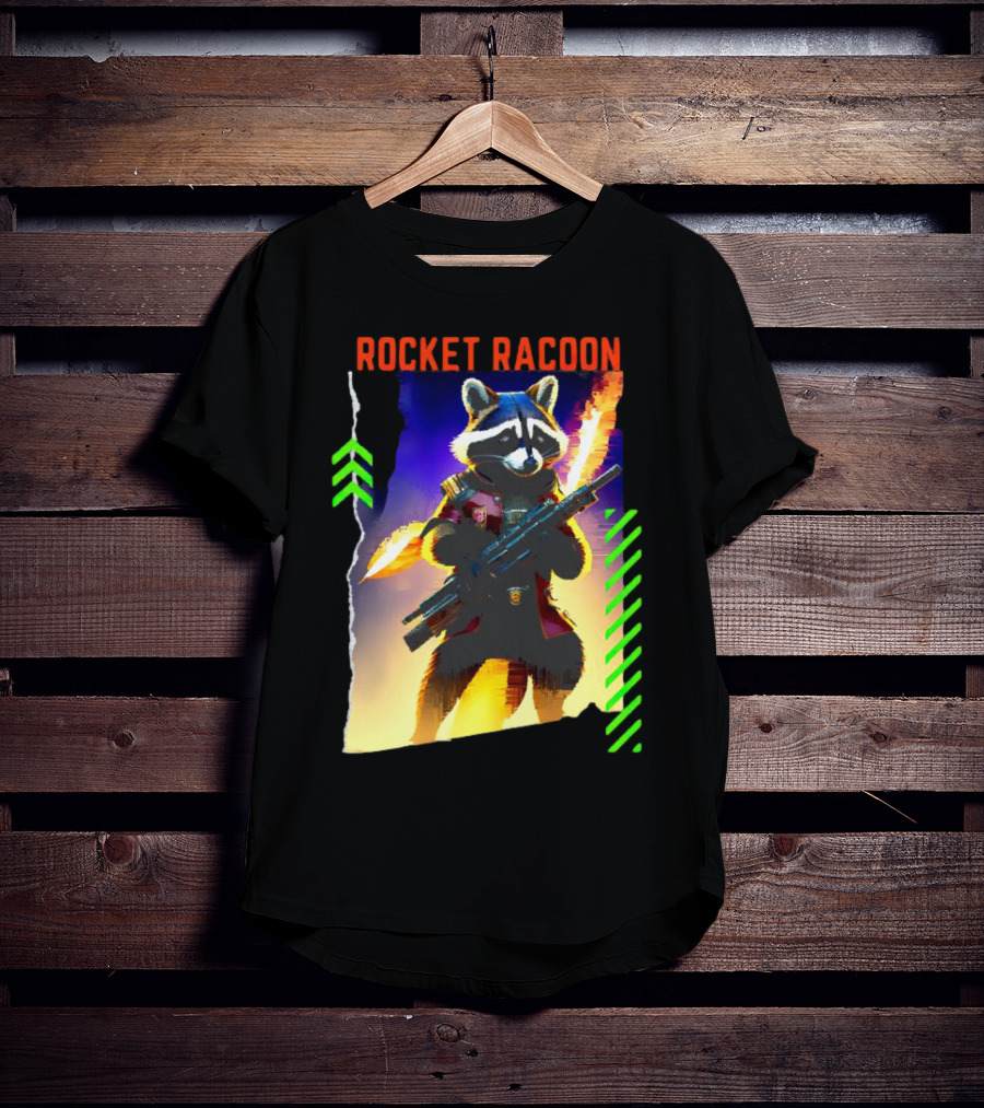 Rocket Raccoon Guardians Of The Galaxy Vol 3 Character T-Shirt