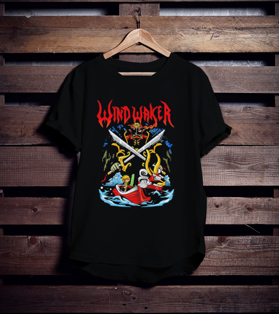 The Legend Of Zelda Wind Waker Link Ganondorf Boat Adventure T-Shirt