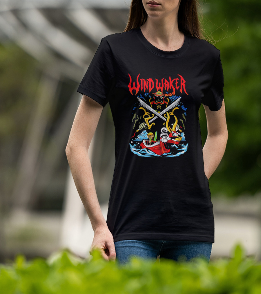The Legend Of Zelda Wind Waker Link Ganondorf Boat Adventure T-Shirt
