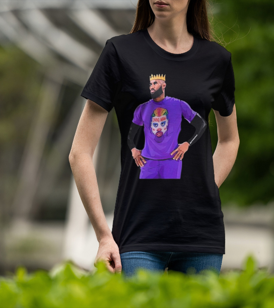 Lebron James Los Angeles Lakers I Poke Bears Crown Clown T-Shirt