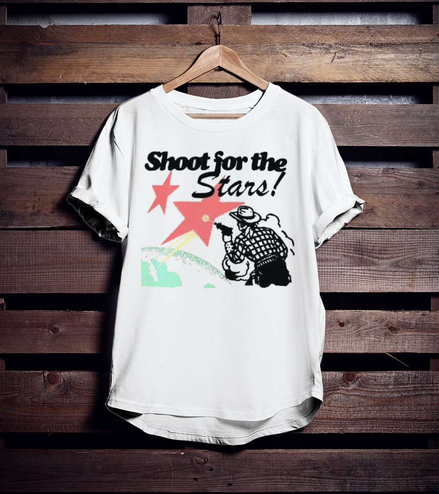 Shoot For The Stars Western Cowboy Cosmic Adventure T-Shirt
