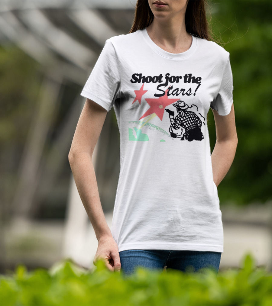 Shoot For The Stars Western Cowboy Cosmic Adventure T-Shirt