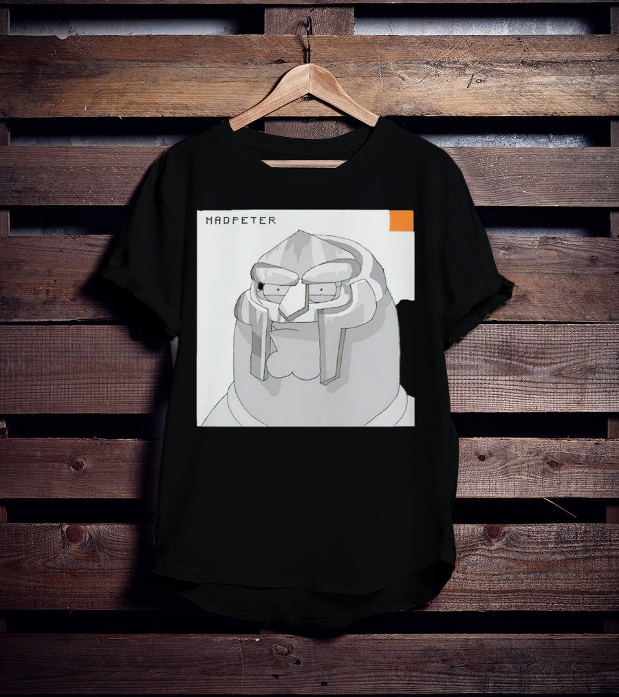 Mad Peter MF Doom Mask Cartoon T-Shirt