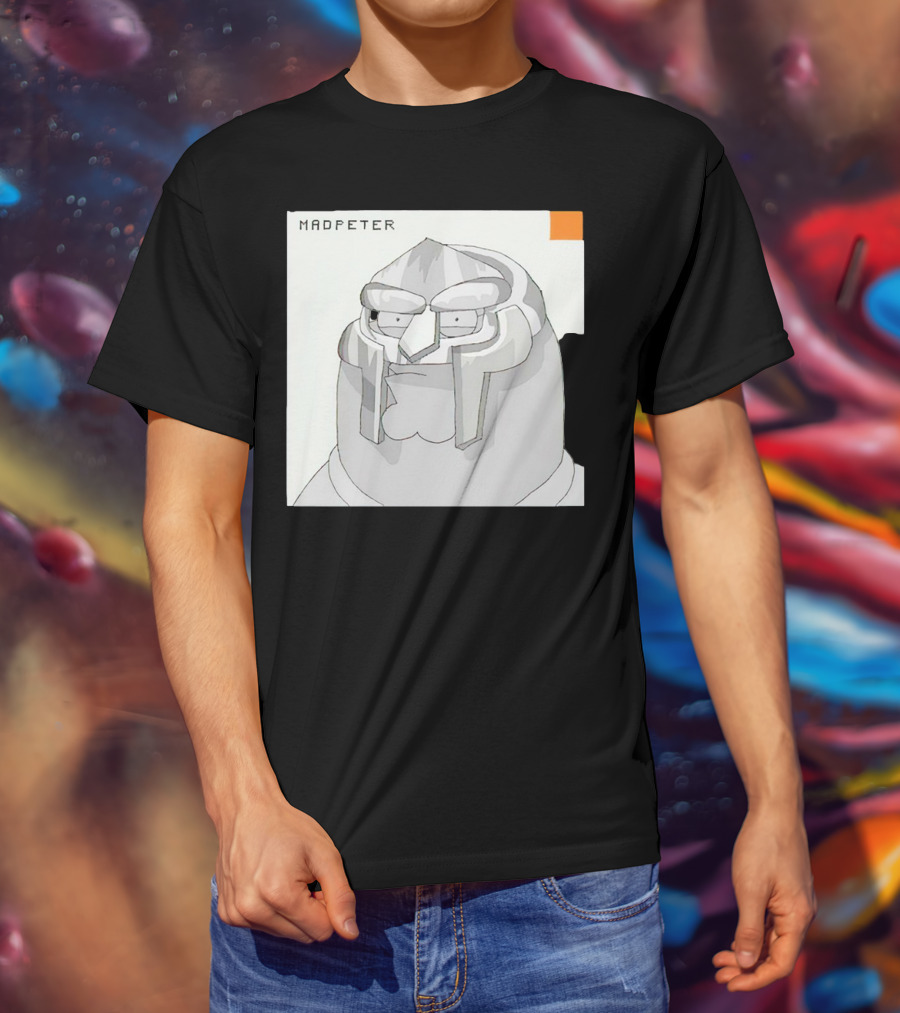 Mad Peter MF Doom Mask Cartoon T-Shirt