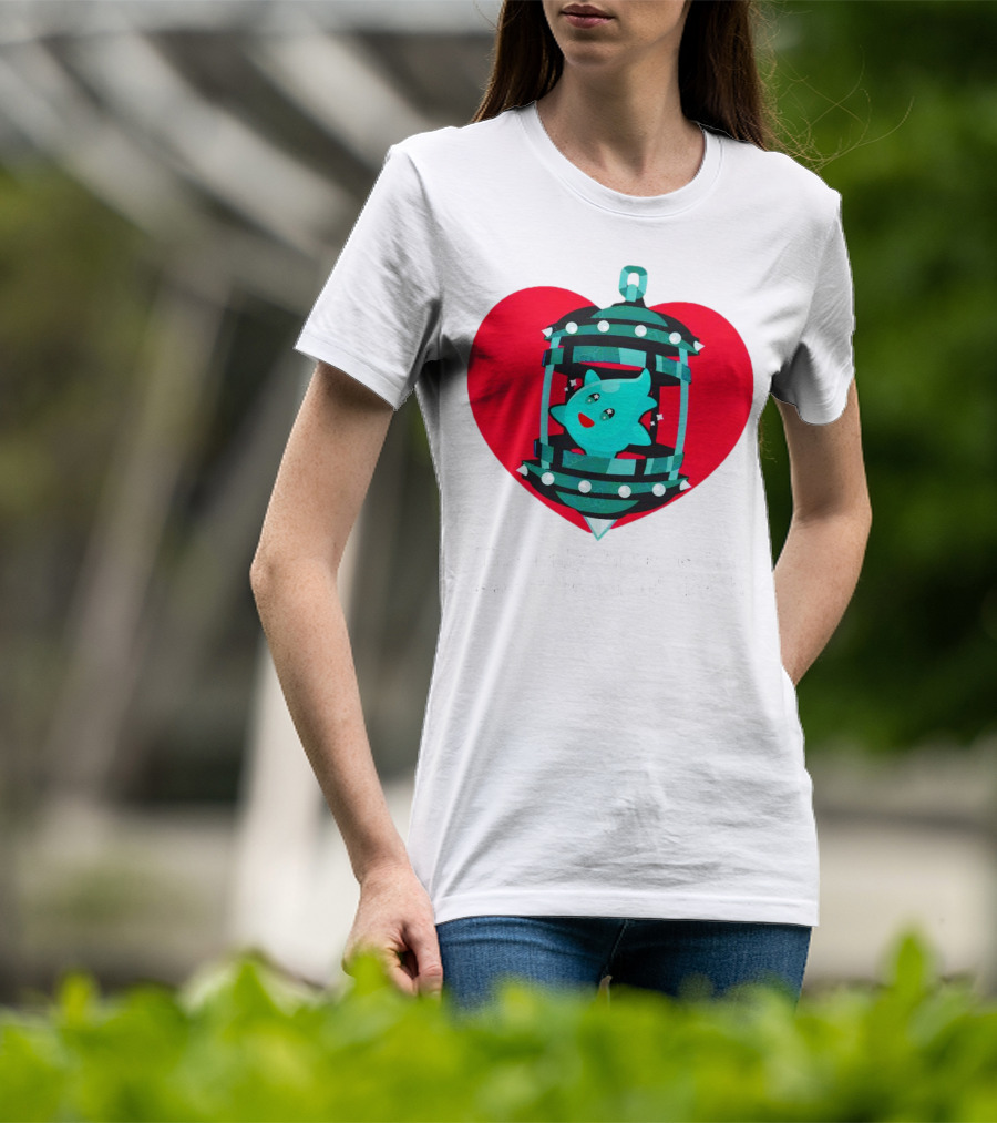 The Only Hope Is The Sweet Relief Of Death Heart And Ghost Cage T-Shirt