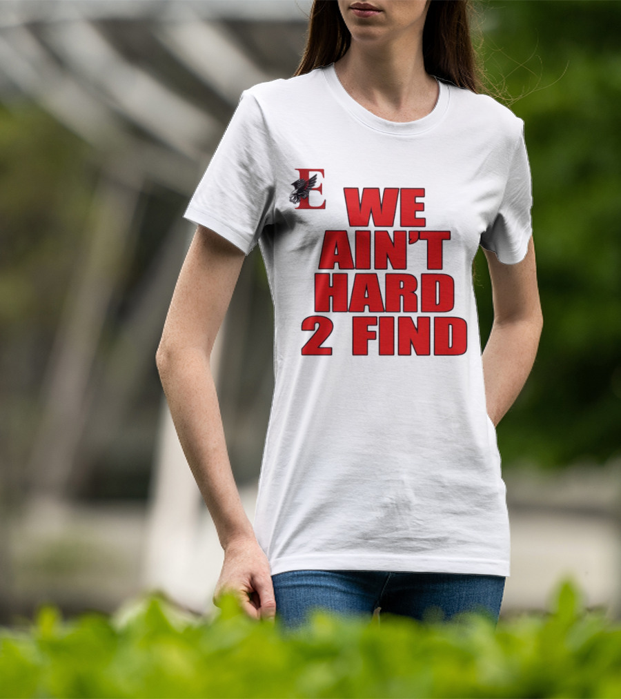 We Ain’t Hard 2 Find Red Bold Text Black Background Ravens T-Shirt