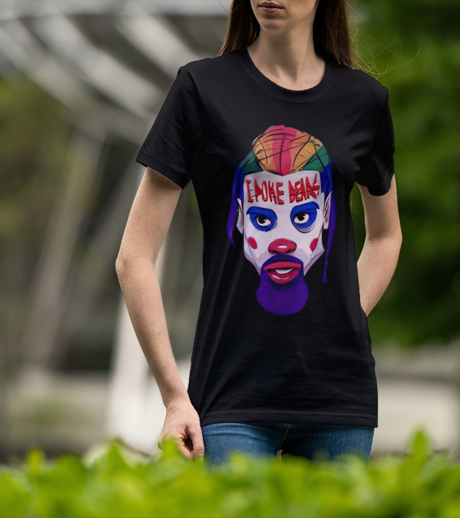 Dillon Brooks I Poke Bears Joker Face Colorful Hairstyle T-Shirt