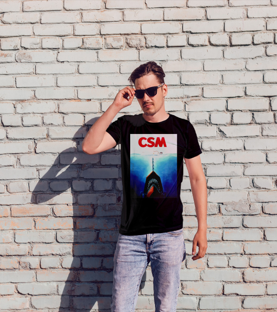 CSM Jaws Blu-Ray Parody Swim Danger T-Shirt