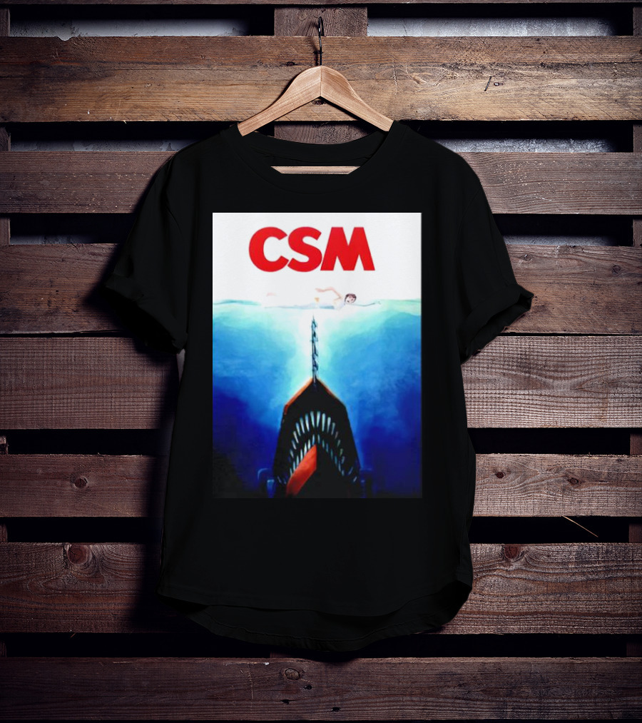 CSM Jaws Blu-Ray Parody Swim Danger T-Shirt