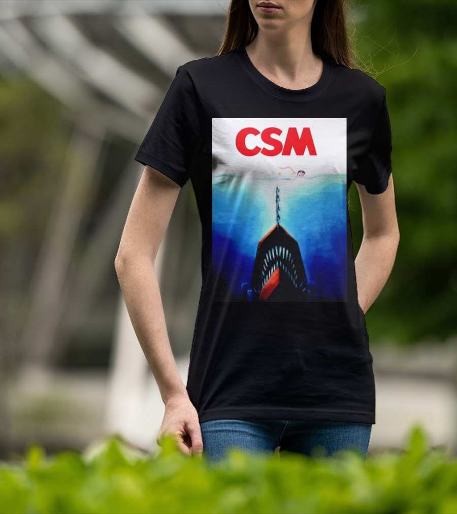 CSM Jaws Blu-Ray Parody Swim Danger T-Shirt