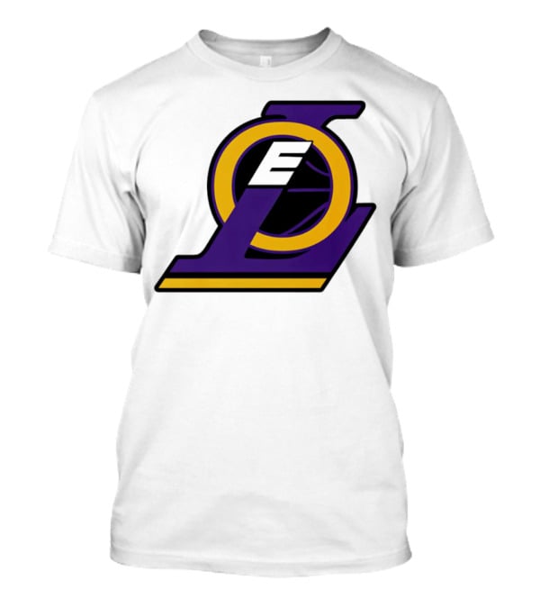 LOE Los Angeles Lakers Logo Basketball T-Shirt