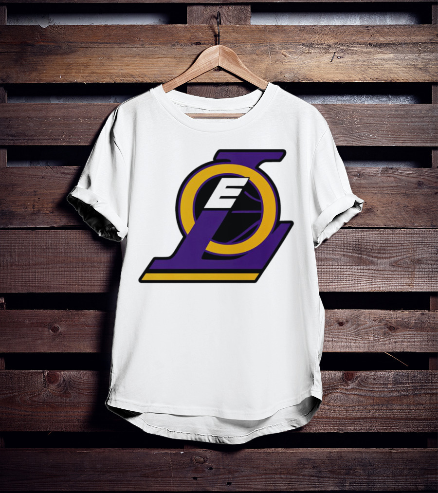 LOE Los Angeles Lakers Logo Basketball T-Shirt