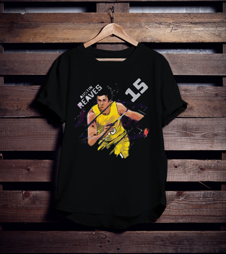 Austin Reaves 15 Los Angeles Lakers Basketball Player T-Shirt