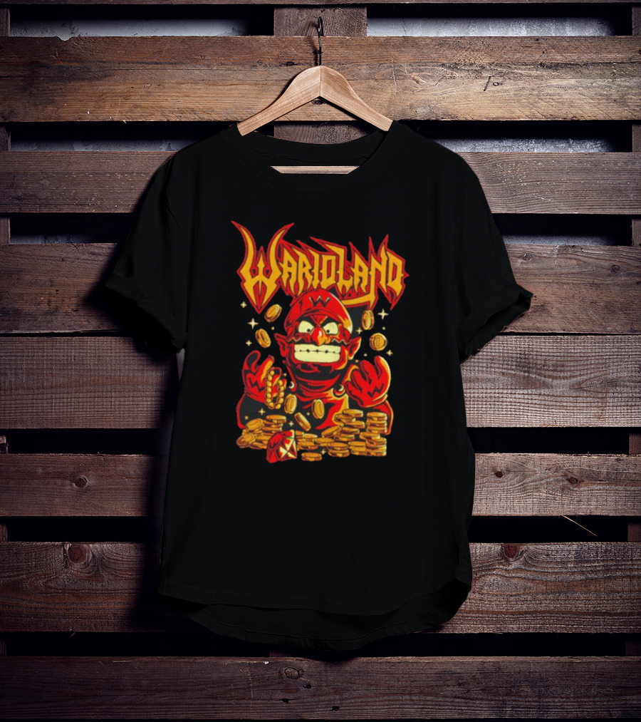 WarioLand Coins And Character T-Shirt