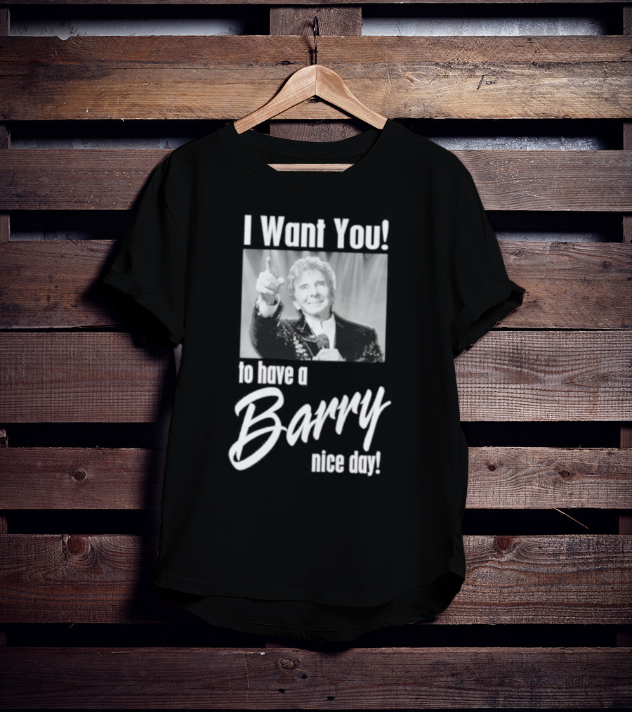 I Want You To Have A Barry Nice Day Pointing Gesture T-Shirt