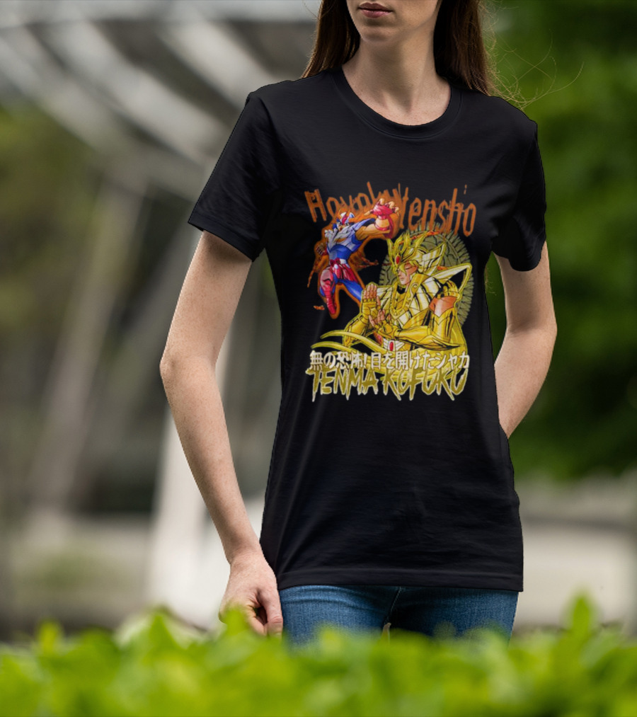 Phoenix Ikki Tenma Kofuku Action Scene Hyaku Ren Sho Saint Seiya T-Shirt