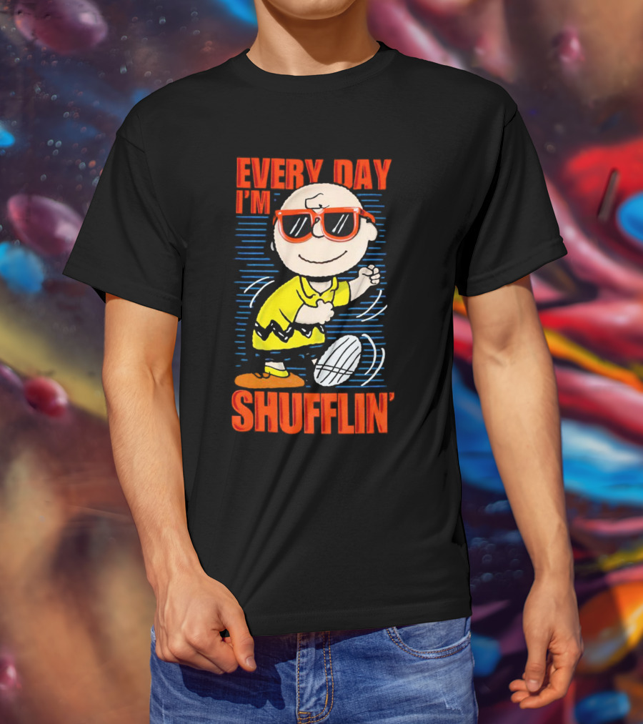Charlie Brown Every Day I’m Shufflin’ Sunglasses Dance T-Shirt