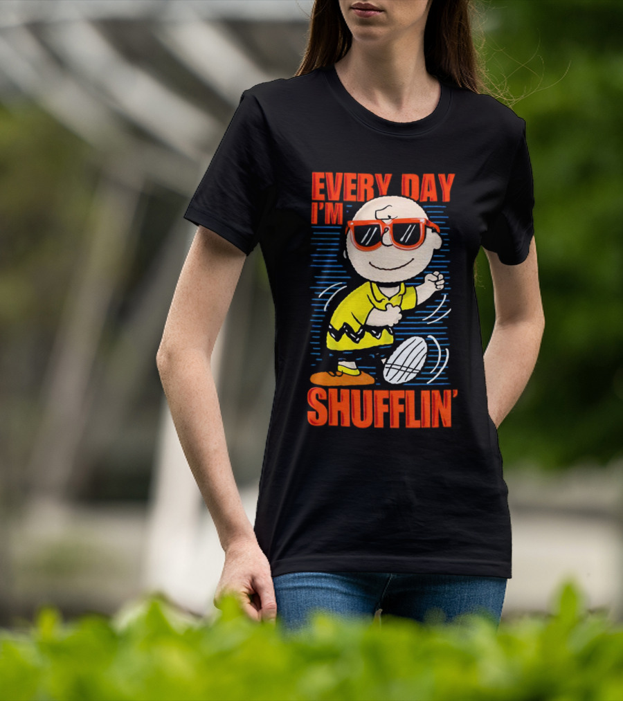 Charlie Brown Every Day I’m Shufflin’ Sunglasses Dance T-Shirt