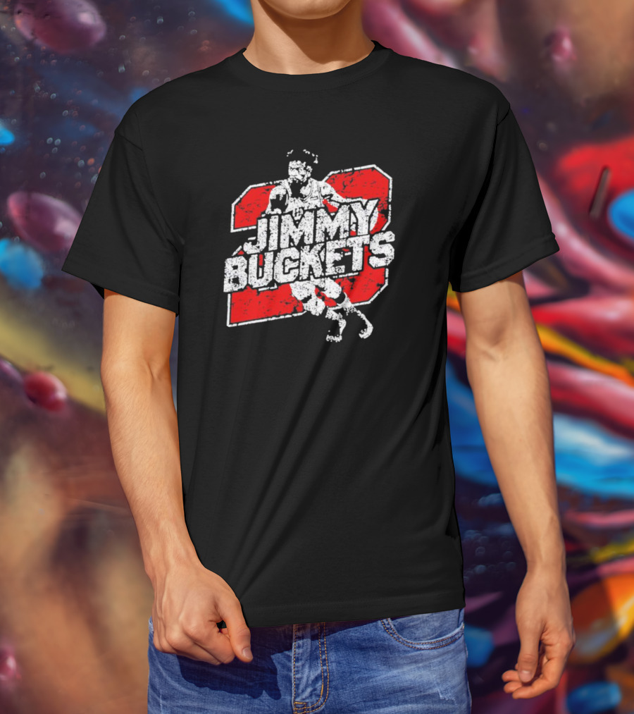 Jimmy Buckets Basketball Retro Athletic Style Player Number T-Shirt