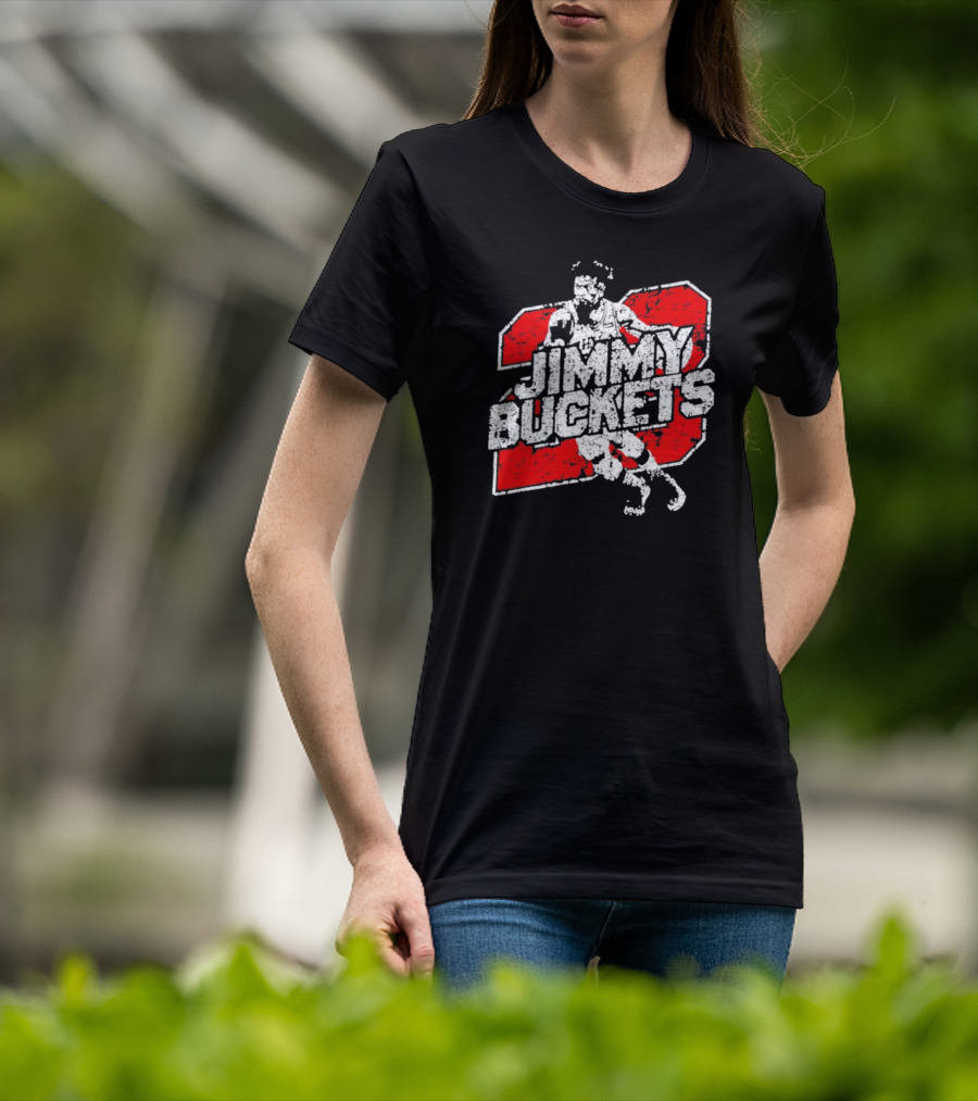 Jimmy Buckets Basketball Retro Athletic Style Player Number T-Shirt