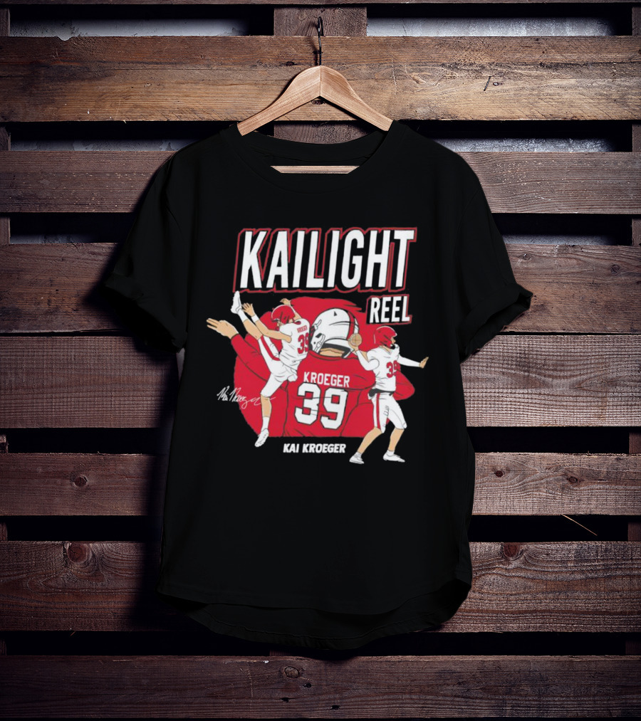 Kailight Reel Kai Kroeger 39 South Carolina Gamecocks Football T-Shirt