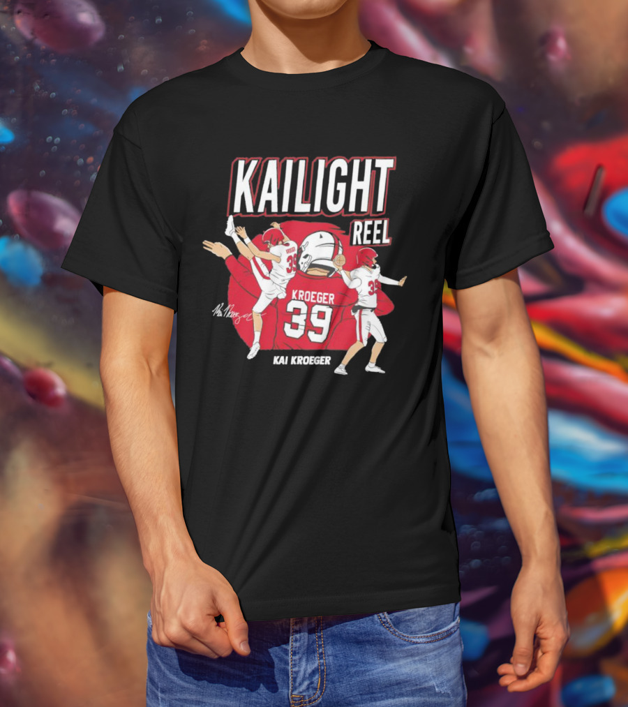 Kailight Reel Kai Kroeger 39 South Carolina Gamecocks Football T-Shirt