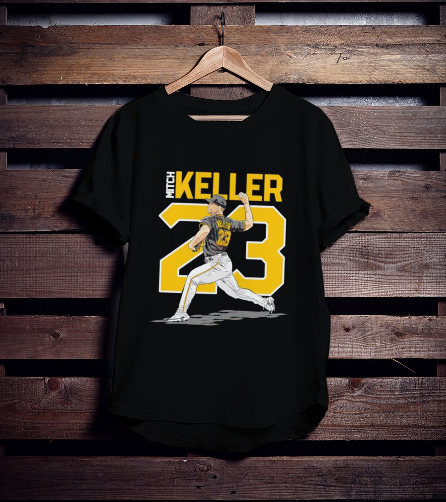 Mitch Keller 23 Pittsburgh Pirates Pitching Action T-Shirt