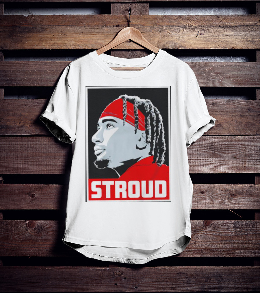 C.J. Stroud Ohio State Buckeyes Portrait Stroud T-Shirt