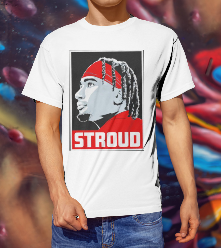 C.J. Stroud Ohio State Buckeyes Portrait Stroud T-Shirt