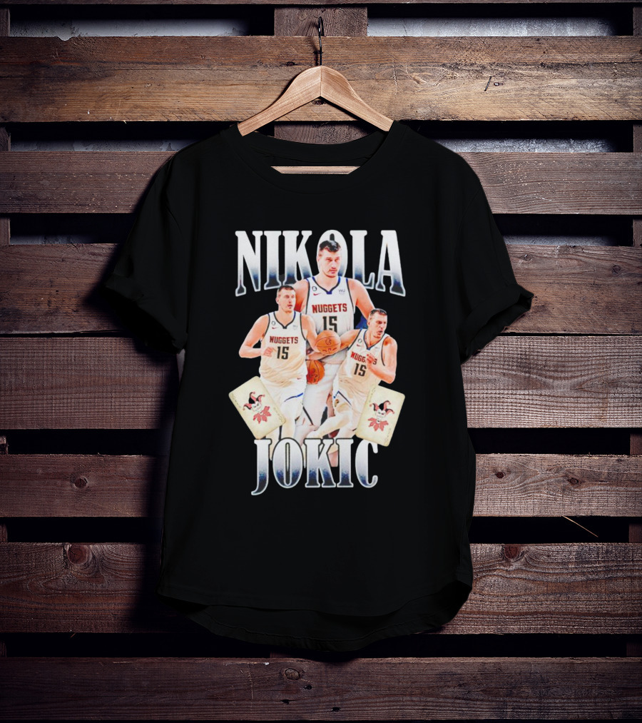 Nikola Jokic Nuggets NBA Joker Playing Cards T-Shirt