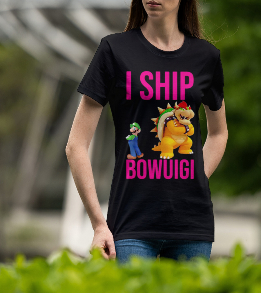 I Ship Bowuigi Super Mario Luigi Bowser T-Shirt