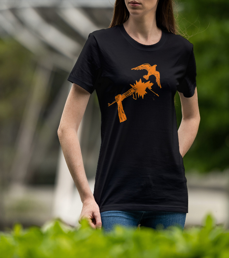 Anti War Gun And Dove Explosive Encounter T-Shirt
