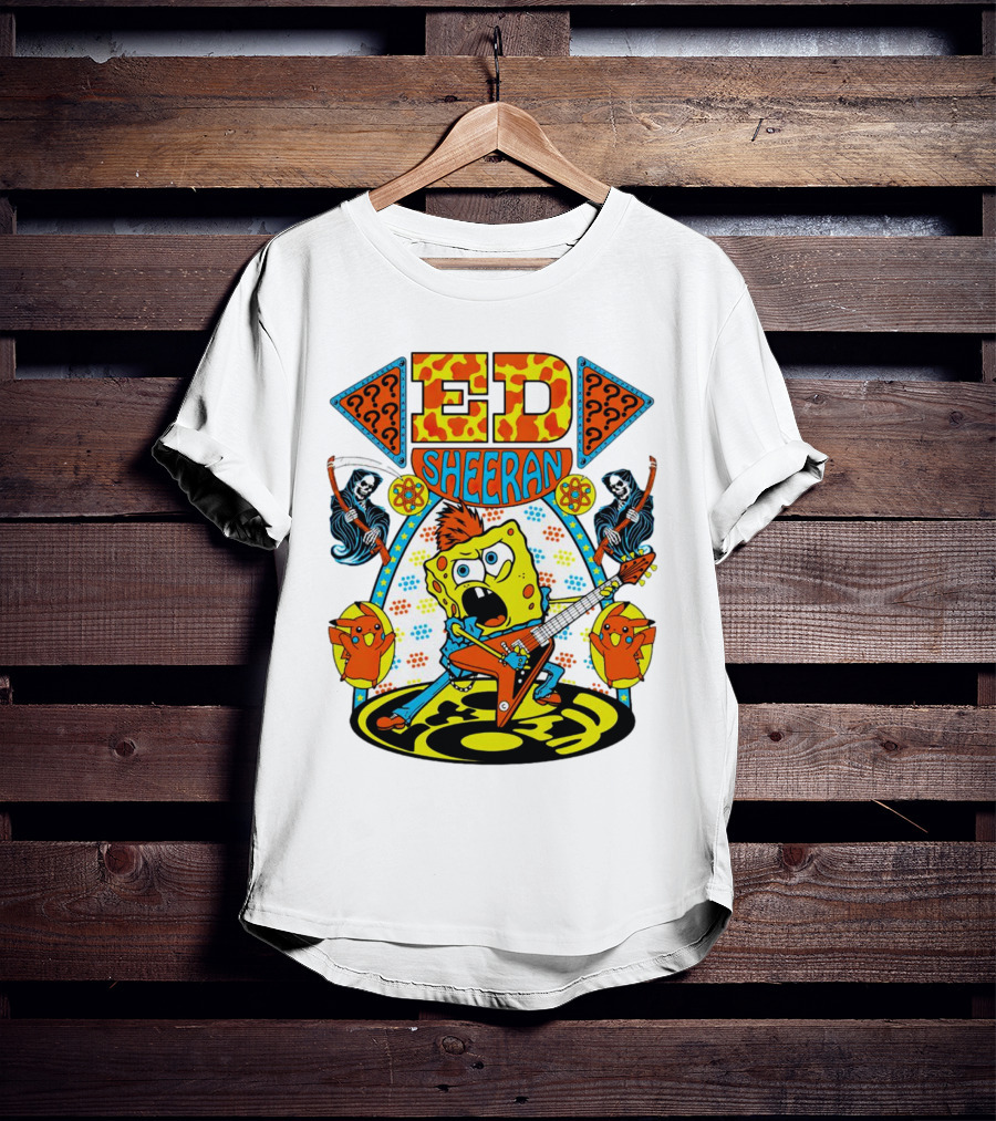Ed Sheeran Spongebob Rock Band Fusion T-Shirt