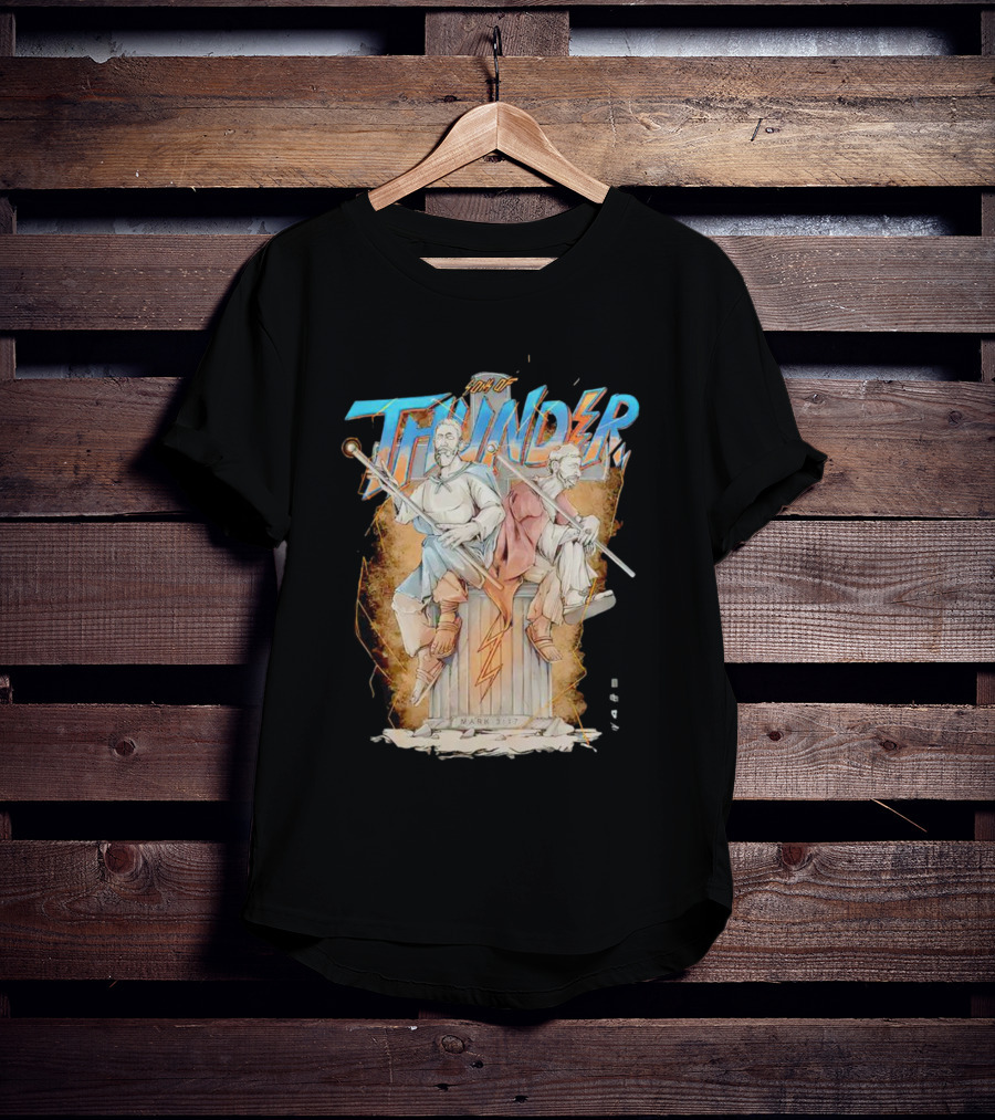 Sons Of Thunder Mark 3:17 Lightning And Warriors T-Shirt