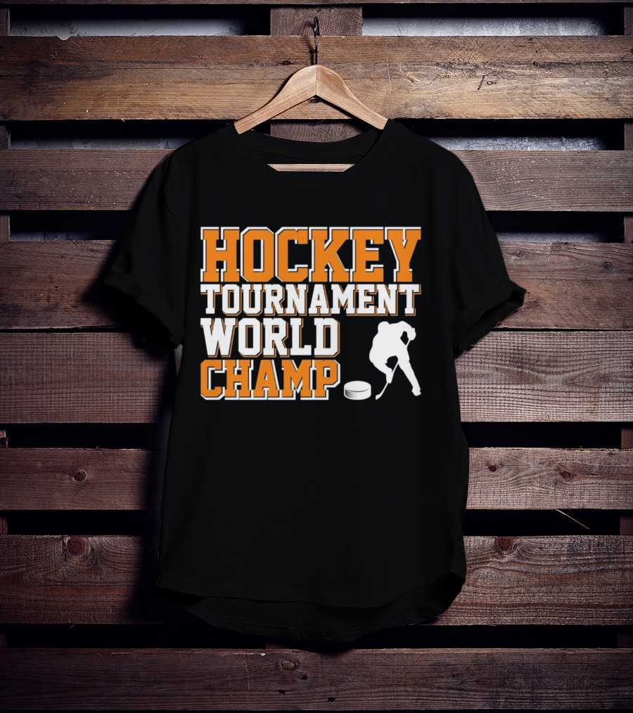 Hockey Tournament World Champ Sunset T-Shirt