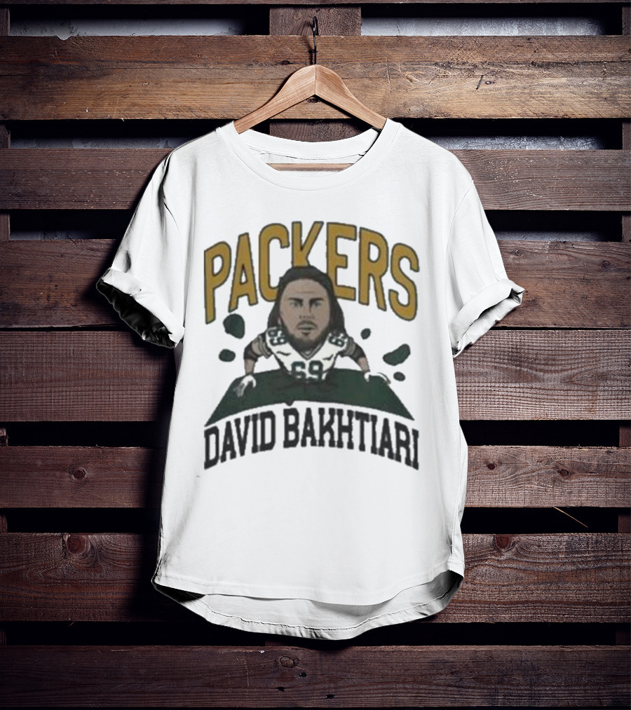 Packers David Bakhtiari Caricature T-Shirt