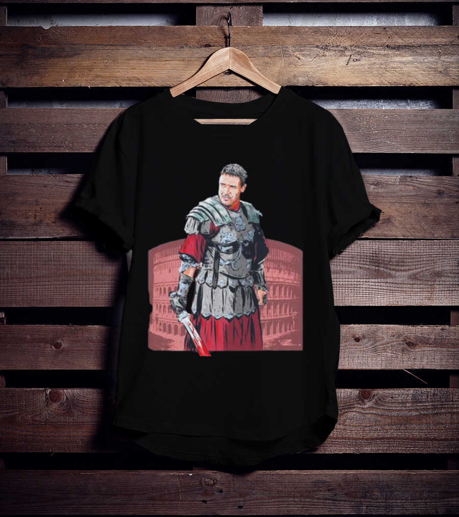 Russell Crowe Gladiator Paul Cemmick Colosseum T-Shirt