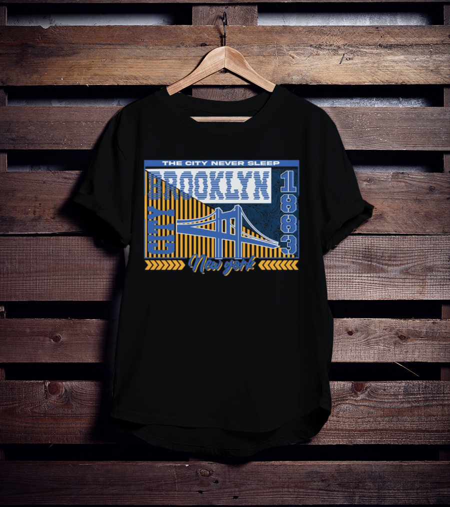 The City Never Sleep Brooklyn New York 1883 Bridge T-Shirt