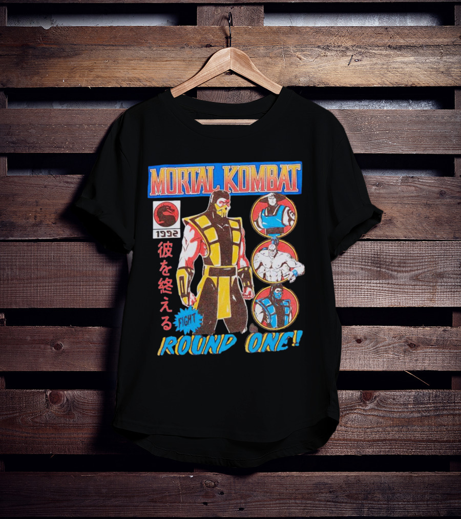 Mortal Kombat 1992 Fight Round One T-Shirt