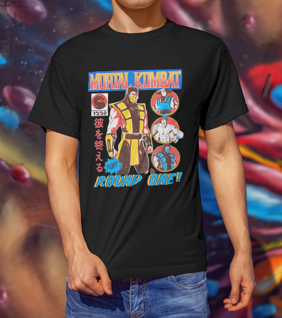 Mortal Kombat 1992 Fight Round One T-Shirt