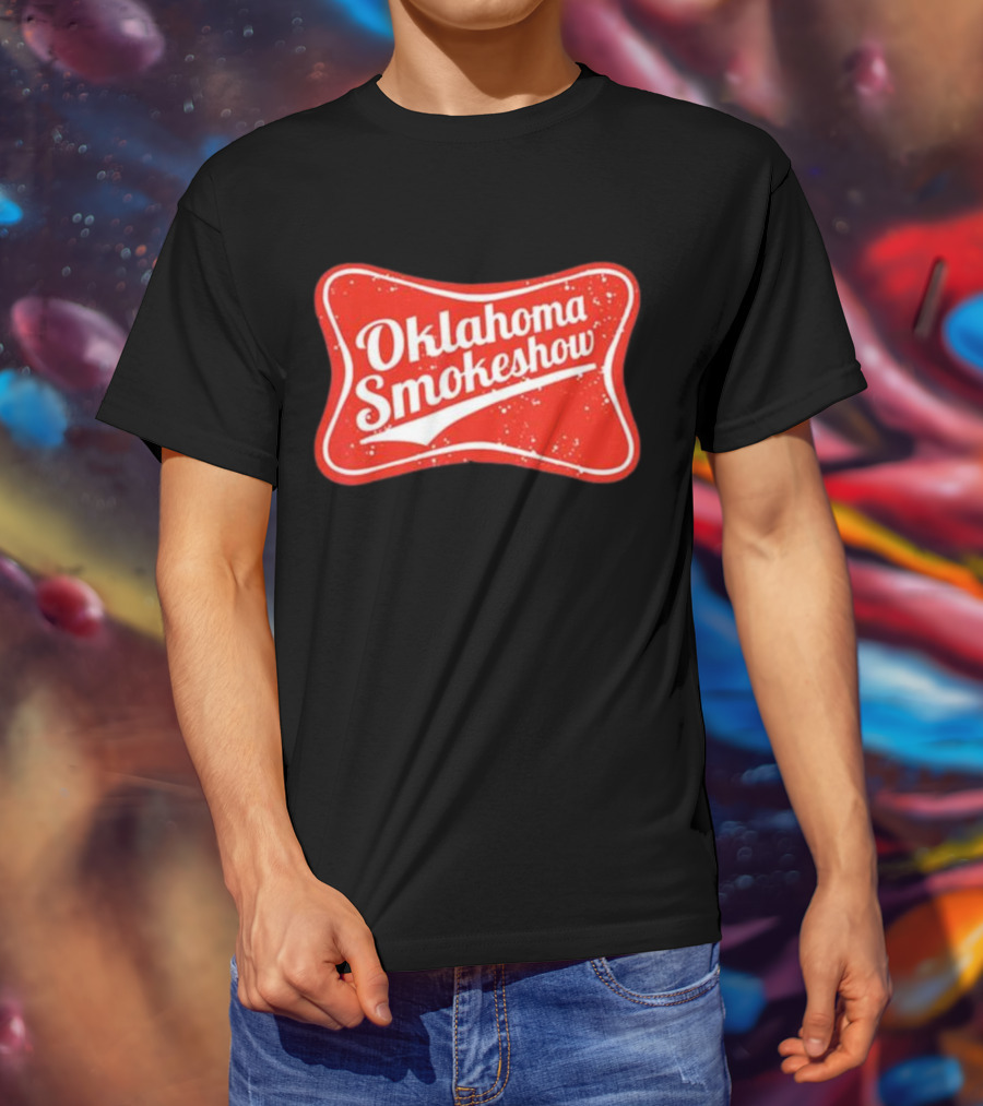 Oklahoma Smokeshow Retro Style Red T-Shirt