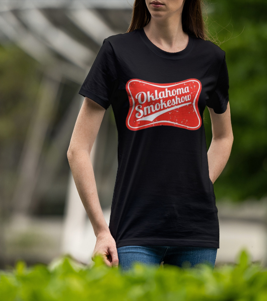 Oklahoma Smokeshow Retro Style Red T-Shirt