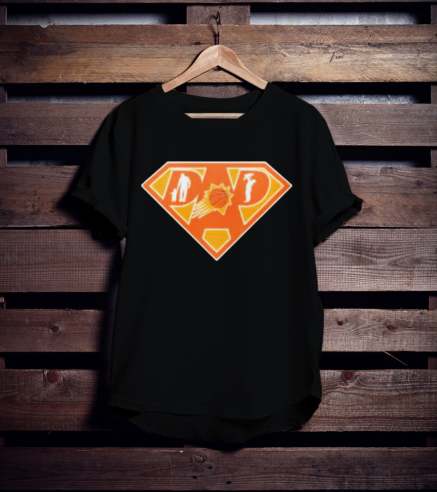 Phoenix Suns Super Dad Basketball Emblem Family Hero T-Shirt