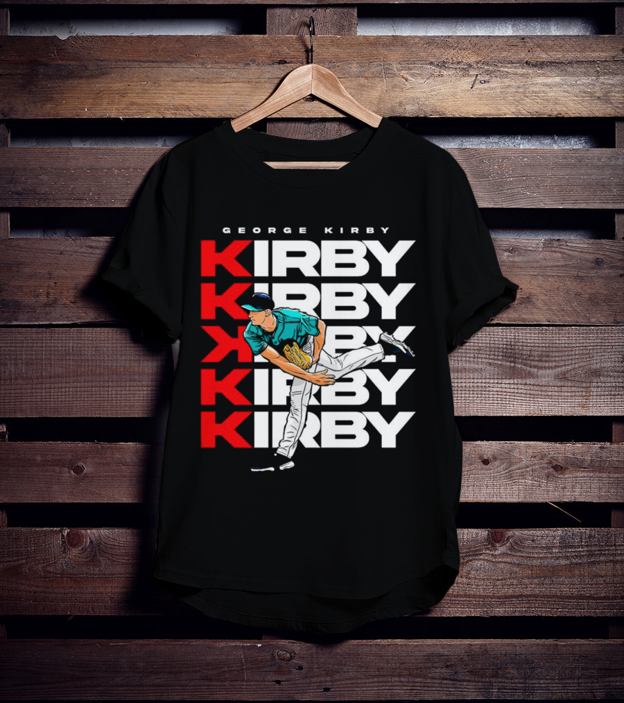 George Kirby Pitching Seattle Mariners K Strikeout T-Shirt