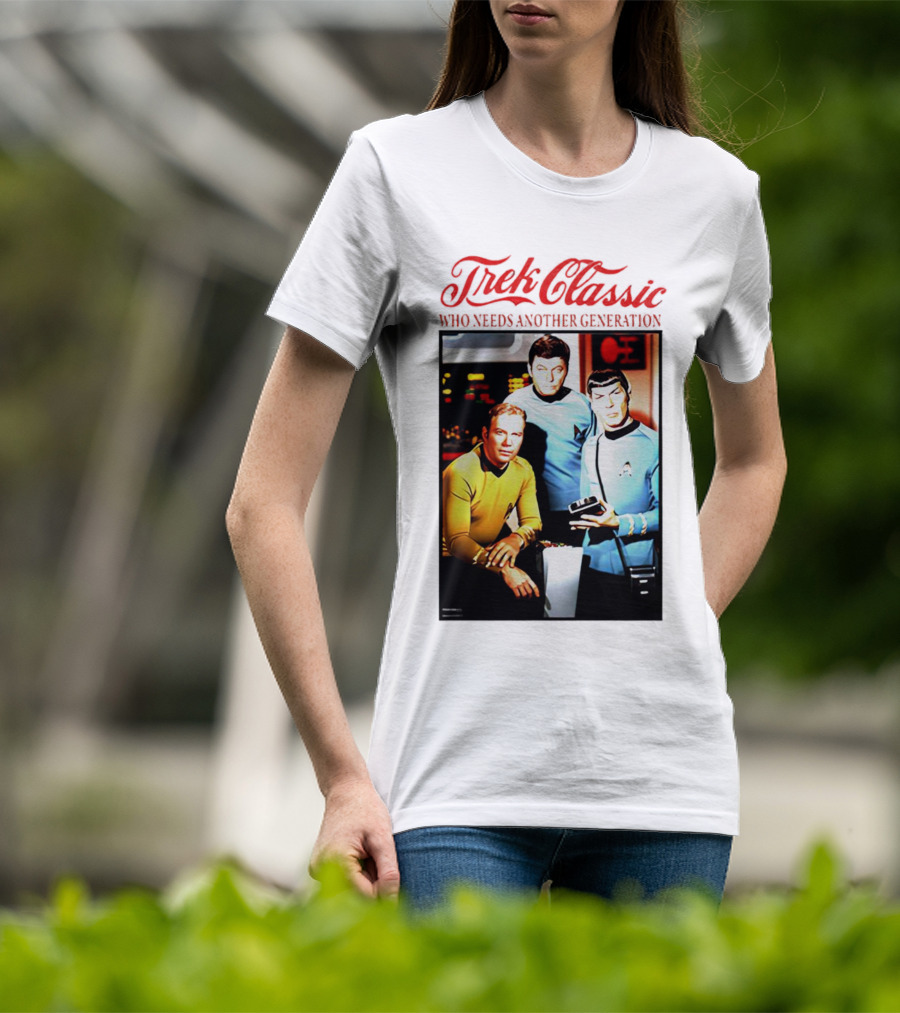 Star Trek Classic Who Needs Another Generation Vintage Crew Image T-Shirt