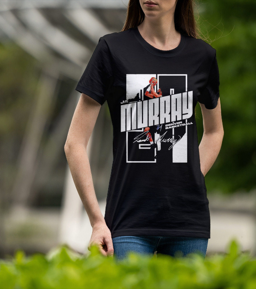 Denver Basketball Jamal Murray Signature NBA Player 27 T-Shirt