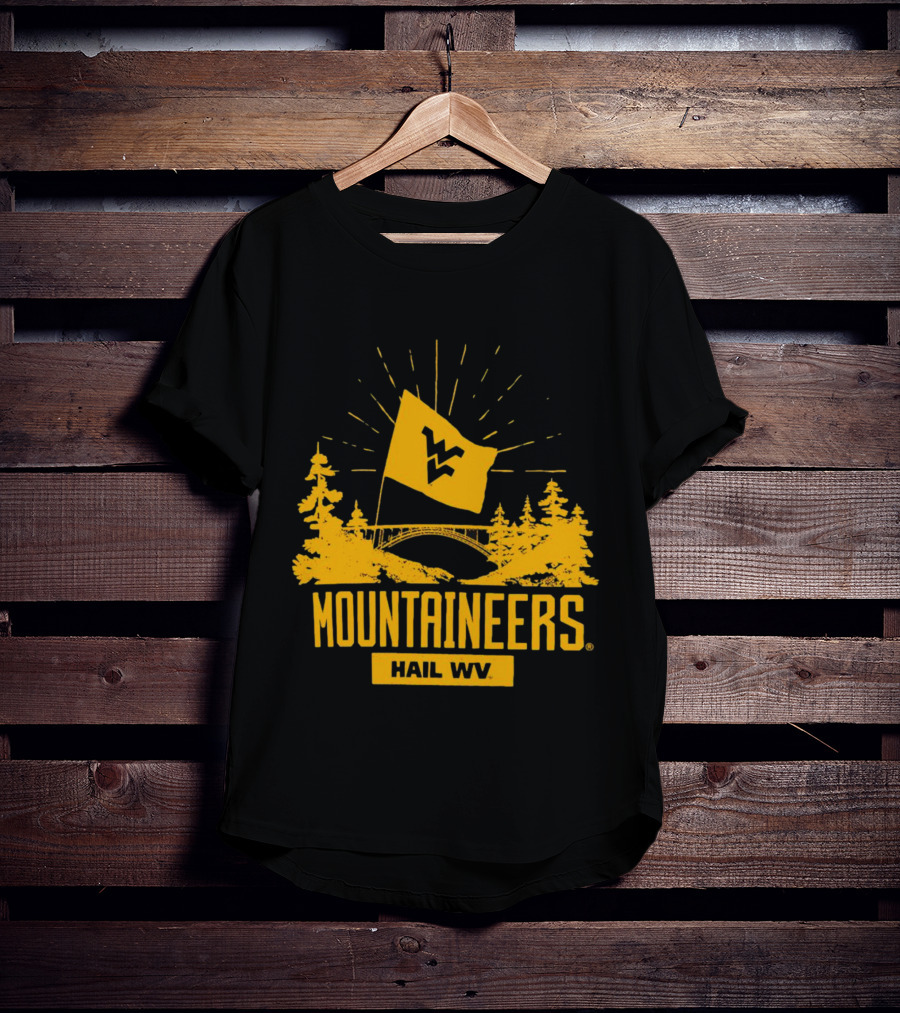 Mountaineers Hail WV West Virginia Colosseum Fan T-Shirt