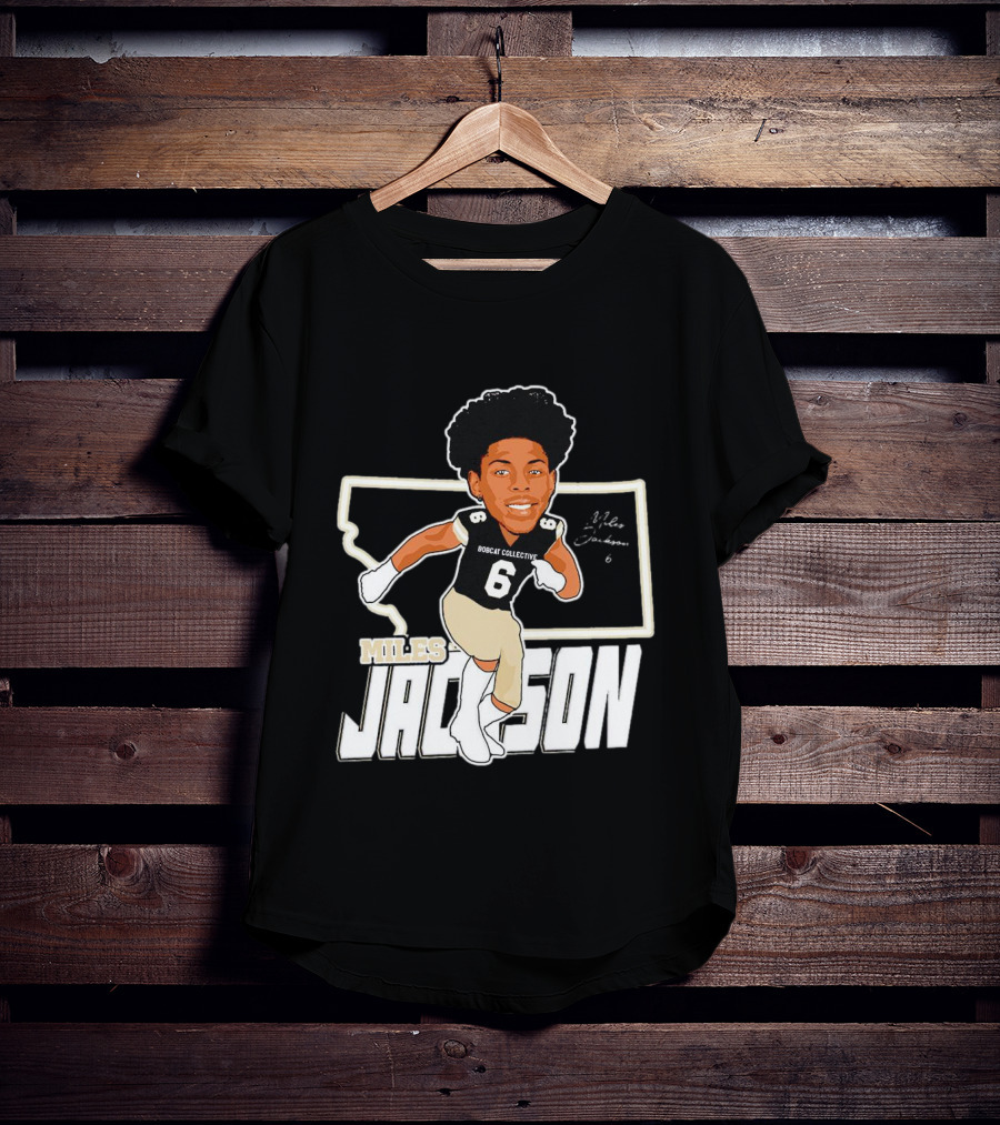 Miles Jackson Bobcat Collective Signature Montana State Bobcats T-Shirt